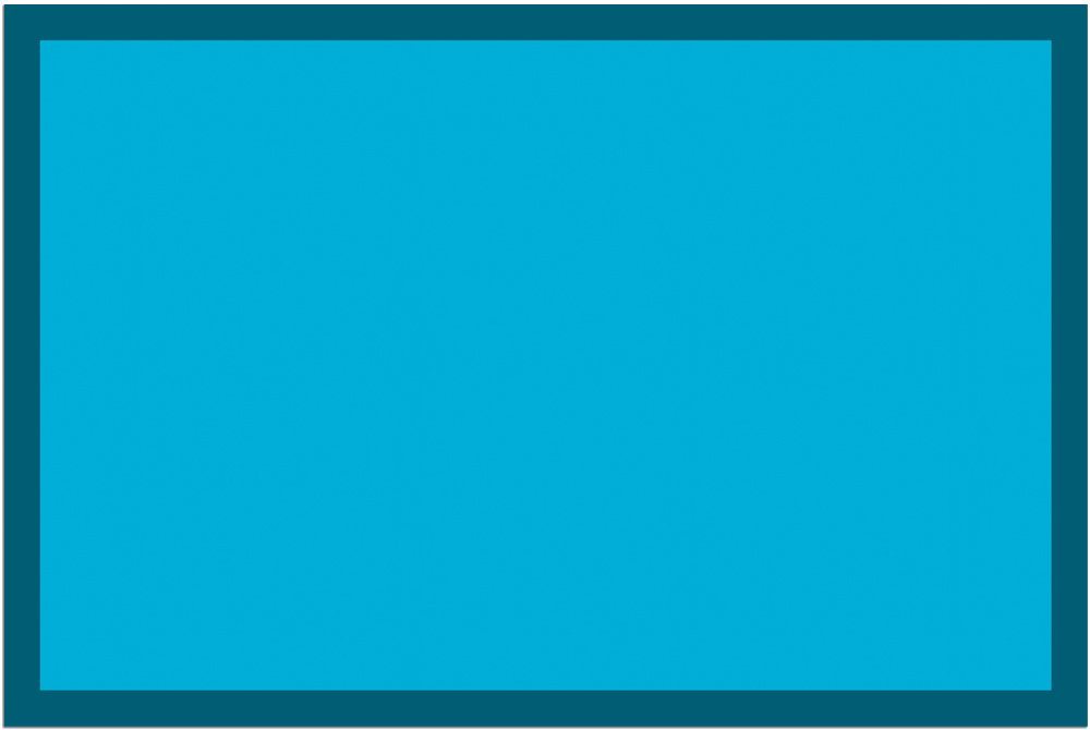 Fußmatte Türmatte Türkis blau in 40x60 cm als Fussabtreter Sauberlaufmatte, matches21 HOME & HOBBY, rechteckig, Höhe: 5 mm, Rutschfester Türvorleger für innen als waschbare Schmutzfangmatte von matches21 HOME & HOBBY