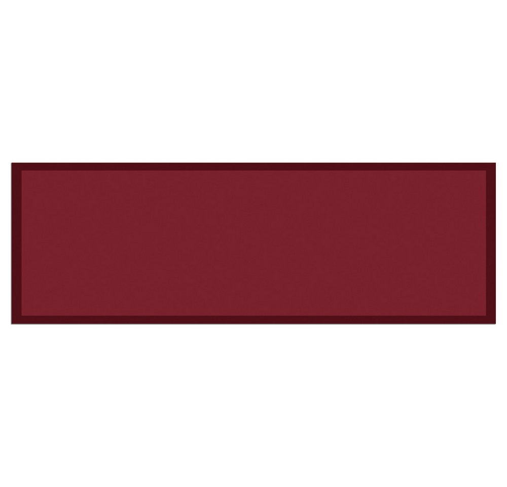 Fußmatte Türmatte Bordeaux rot in 50x150 cm als Fussabtreter Sauberlaufmatte, matches21 HOME & HOBBY, rechteckig, Höhe: 5 mm, Rutschfester Türvorleger für innen als waschbare Schmutzfangmatte von matches21 HOME & HOBBY