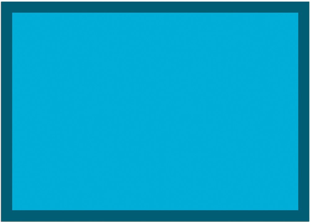 Läufer Türmatte Türkis blau in 50x70 cm als Fussabtreter Sauberlaufmatte, matches21 HOME & HOBBY, rechteckig, Höhe: 5 mm, Rutschfester Türvorleger für innen als waschbare Schmutzfangmatte von matches21 HOME & HOBBY