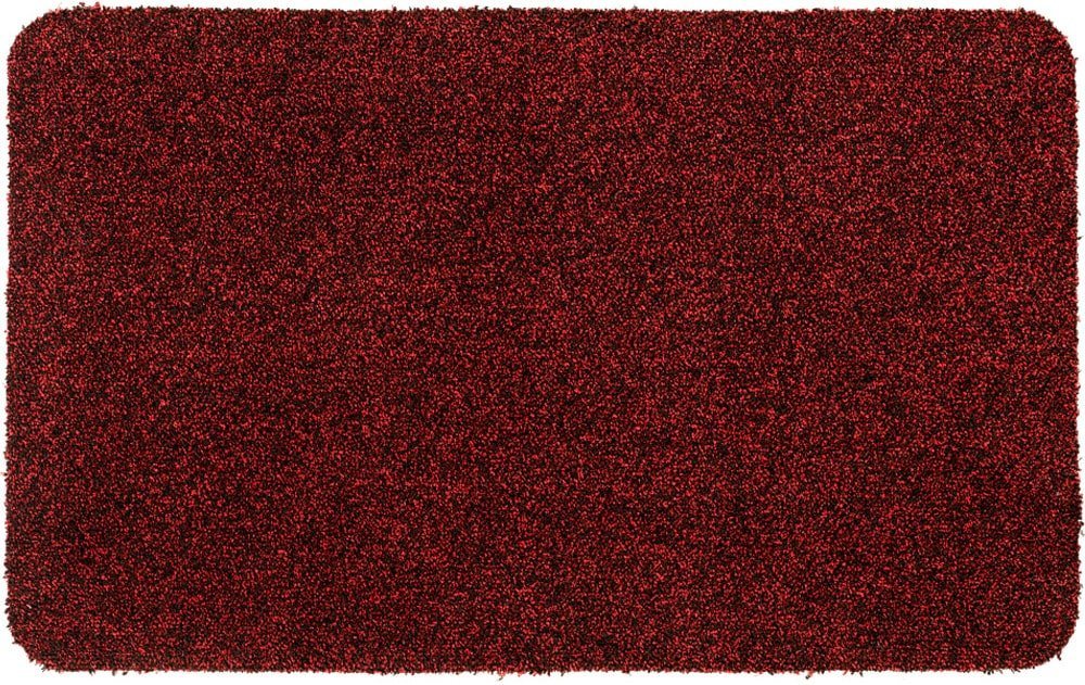 Läufer Große Schmutzfangmatte für innen rot meliert in 50x80 cm, matches21 HOME & HOBBY, rechteckig, Höhe: 6 mm, Saugstarke Sauberlaufmatte als waschbarer Türmatte Fussabtreter von matches21 HOME & HOBBY