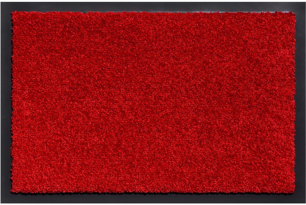 Fußmatte Große Schmutzfangmatte für innen rot in 60x80 cm, matches21 HOME & HOBBY, rechteckig, Höhe: 6 mm, Saugstarke Sauberlaufmatte als waschbarer Türmatte Fussabtreter von matches21 HOME & HOBBY