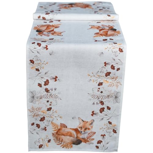 Herbstlicher Tischläufer 40 x 140 cm Fuchs & Blättern - Dekorativ Bedruckte Mitteldecke Coco für Herbstdeko im Esszimmer, Wohnzimmer & Küche - Farbiges Tischtuch für stimmungsvolle Atmosphäre Herbstlicher Tischläufer 40 x 140 cm Fuchs & Blättern - Dekorativ Bedruckte Mitteldecke Coco für Herbstdeko im Esszimmer, Wohnzimmer & Küche - Farbiges Tischtuch für stimmungsvolle Atmosphäre von matches21 HOME & HOBBY