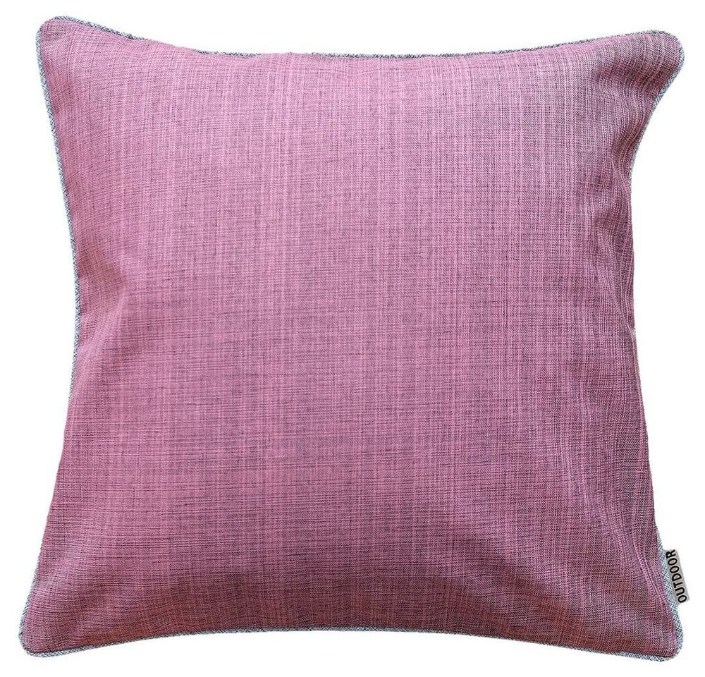 Kissenbezüge Kissen-Bezug Outdoor einfarbig rosa pink wetterfest 40x40 cm, matches21 HOME & HOBBY (1 Stück), Kissen-Hülle als Deko-Kissen Zier-Kissen Sofa-Kissen für draußen von matches21 HOME & HOBBY