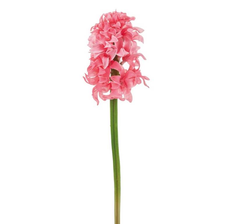 Kunstblume Hyazinthen Blütenstiele Kunstblumen Frühlingsdeko 32 cm - rosa Hyazinthe, matches21 HOME & HOBBY, Höhe 32 cm von matches21 HOME & HOBBY