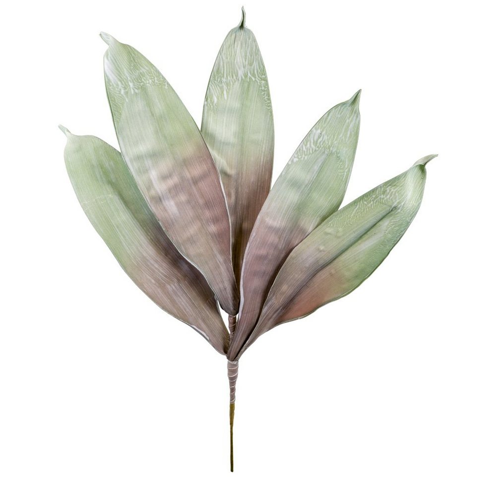 Kunstblume Künstlicher Zweig Palmblatt in grün Pflanzen Deko 10x65 cm Palmblatt, matches21 HOME & HOBBY, Höhe 65 cm von matches21 HOME & HOBBY