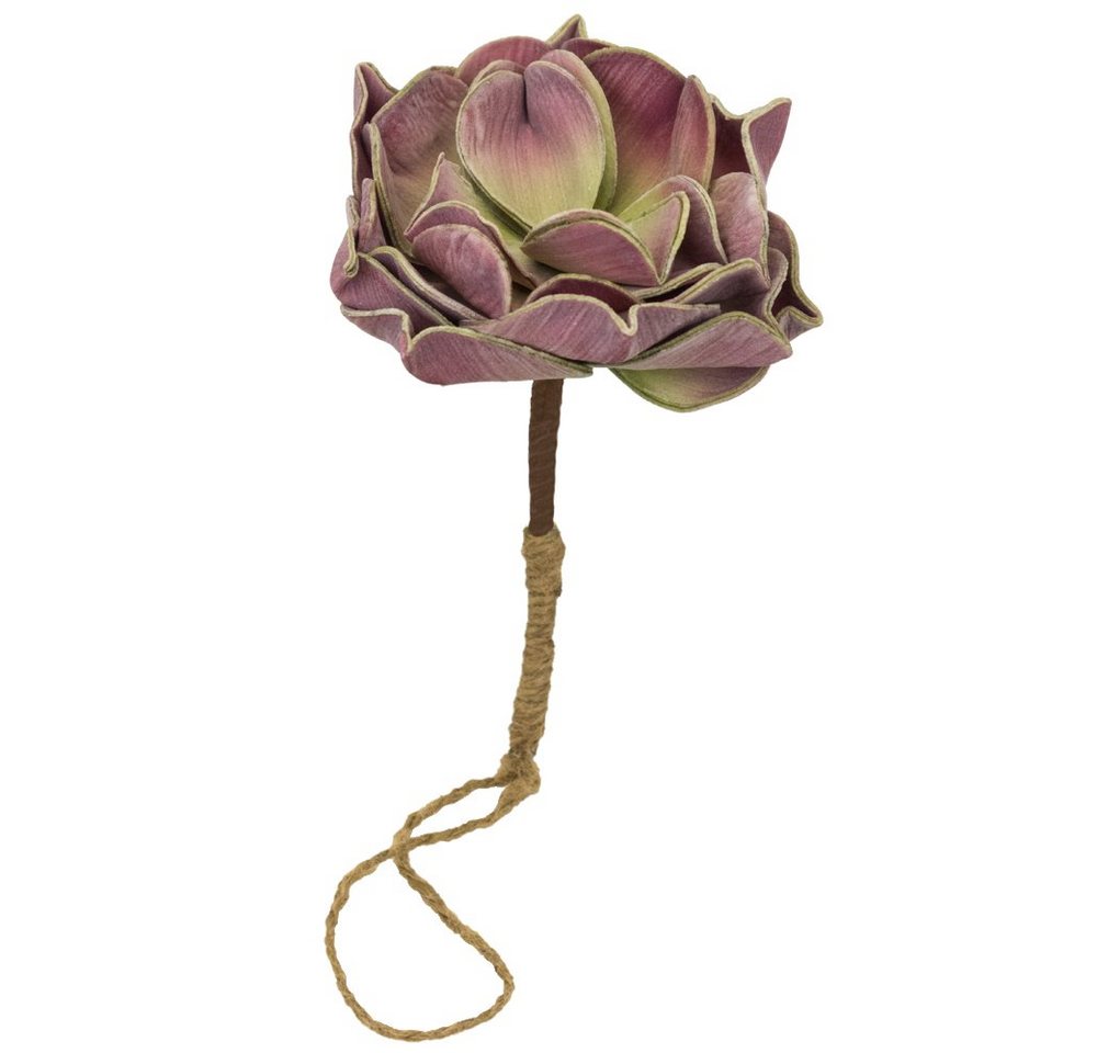 Kunstblume Kunstblumen Blüte rosa Pflanzen Deko Ø 15 mit Aufhänger, matches21 HOME & HOBBY, Höhe 0 cm von matches21 HOME & HOBBY