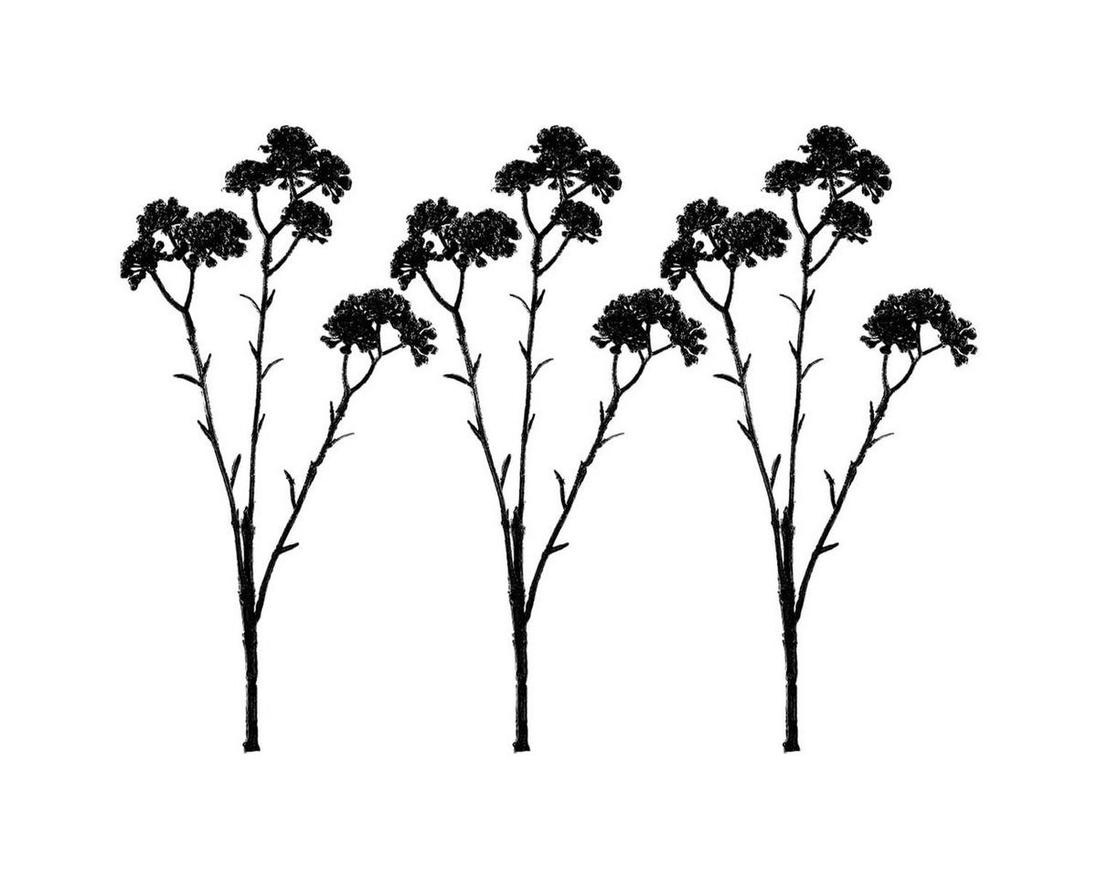 Kunstblume Tolle künstliche Girlande mit Beeren in schwarz 3er 43 cm, matches21 HOME & HOBBY, Höhe 43 cm von matches21 HOME & HOBBY