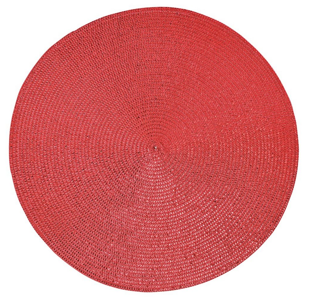 Platzset, Tischset GLAM rot Tischunterlage als Tischdeko, matches21 HOME & HOBBY, (1-St), modernes Esstisch Platzdeckchen als abwaschbarer Tischuntersetzer von matches21 HOME & HOBBY