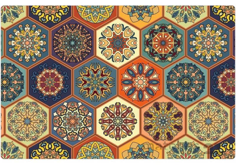 matches21 HOME & HOBBY Platzset Abwaschbare Tischsets 6er Set moderne Kacheln bunt, (6-St), Platzsets als Tisch-Untersetzer und Tisch-Deko für Esstisch Teller matches21 HOME & HOBBY Platzset Abwaschbare Tischsets 6er Set moderne Kacheln bunt, (6-St), Platzsets als Tisch-Untersetzer und Tisch-Deko für Esstisch Teller von matches21 HOME & HOBBY