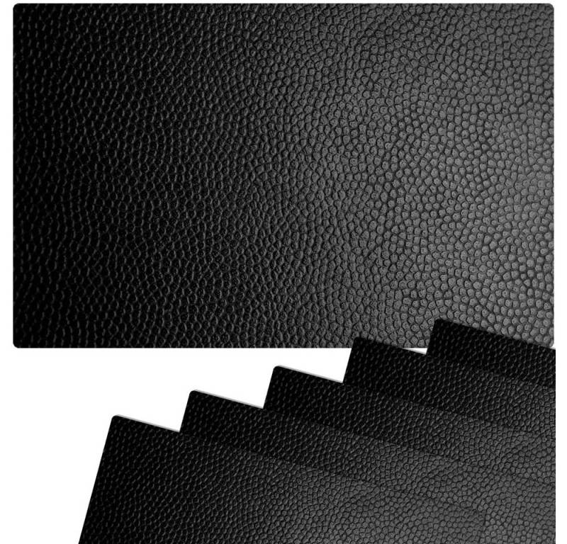 matches21 HOME & HOBBY Platzset Abwaschbare Tischsets 6er Set Leder-Optik schwarz, (6-St), Platzsets als Tisch-Untersetzer und Tisch-Deko für Esstisch Teller von matches21 HOME & HOBBY