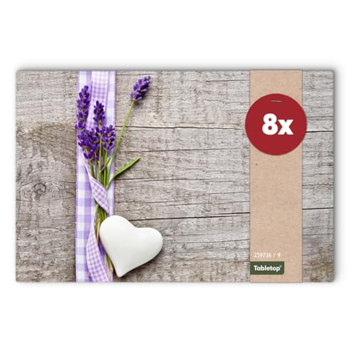 Tischsets 8er als abwaschbare Frühling und Sommer Tischdeko - Platzsets Landhaus Lavendel Blumen als Tischuntersetzer in 43 cm - Platzdeckchen als Tischunterlage für Esstisch Wohnzimmer Tisch Tischsets 8er als abwaschbare Frühling und Sommer Tischdeko - Platzsets Landhaus Lavendel Blumen als Tischuntersetzer in 43 cm - Platzdeckchen als Tischunterlage für Esstisch Wohnzimmer Tisch von matches21 HOME & HOBBY