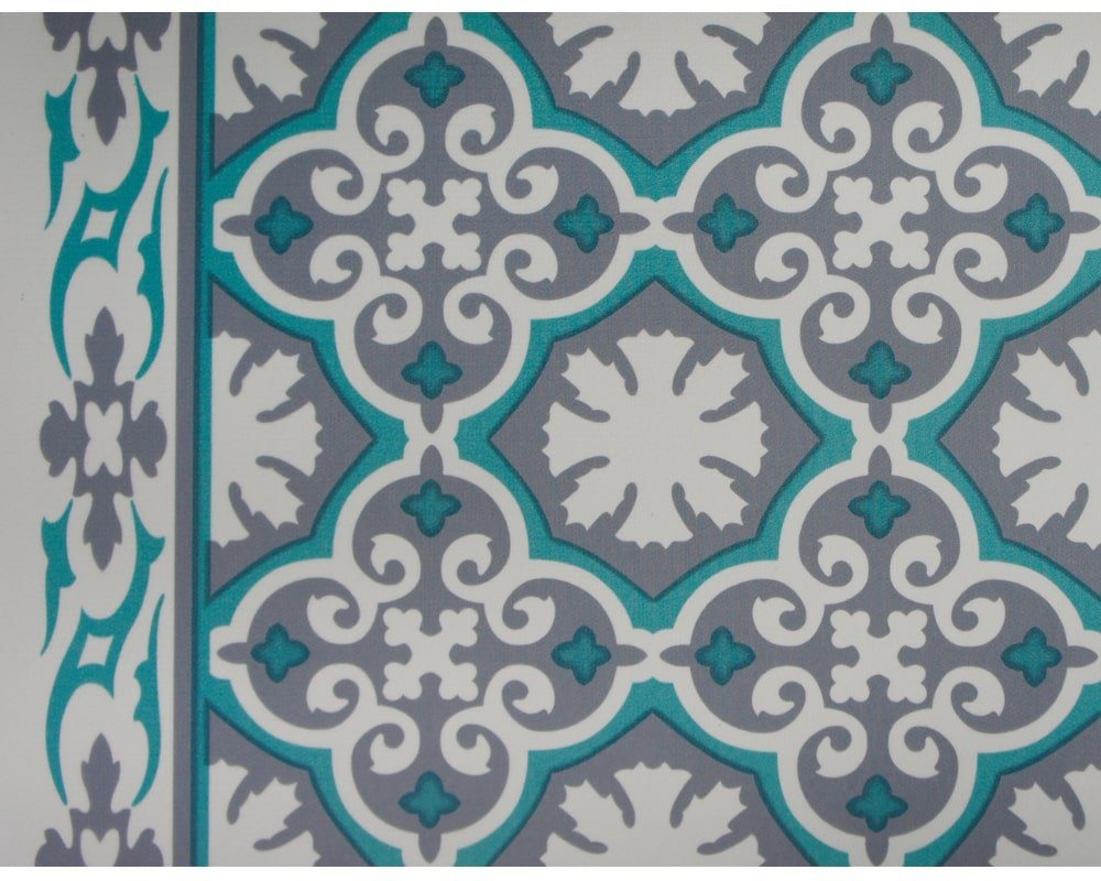 matches21 HOME & HOBBY Läufer Weichschaum Boden-Matte als Flur Teppich-Läufer grau grün, rechteckig, Höhe: 2.2 mm, 65 x 100 cm Polyester Antirutsch-Matte Textil-Optik Küchenläufer von matches21 HOME & HOBBY