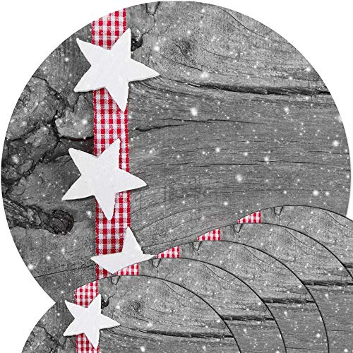 Weihnachts Tischsets 6er als abwaschbare Weihnachten Tischdeko - Platzsets Weihnachtsdeko Sterne als runde Winter Tischuntersetzer - Platzdeckchen als Tischunterlage für Esstisch Wohnzimmer Tisch Weihnachts Tischsets 6er als abwaschbare Weihnachten Tischdeko - Platzsets Weihnachtsdeko Sterne als runde Winter Tischuntersetzer - Platzdeckchen als Tischunterlage für Esstisch Wohnzimmer Tisch von matches21 HOME & HOBBY