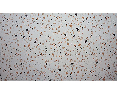 matches21 Bodenbelag Soft Vintage Läufer Terrazzo Muster Küchenläufer waschbar Polyester & Vinyl bunt 1 STK 65x100 cm von matches21 HOME & HOBBY