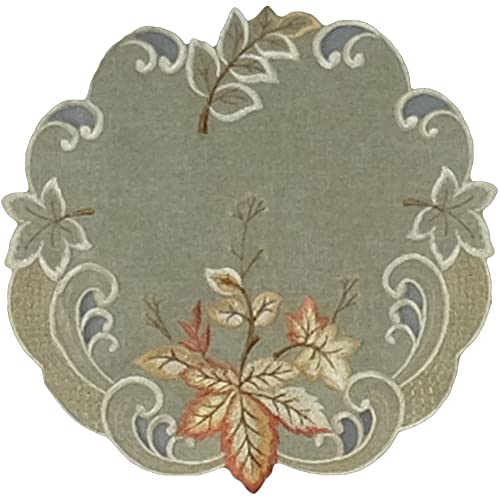 matches21 Deckchen Mitteldecke Blätter buntes Herbstlaub Ornamente Tischwäsche Stick Ø 30 cm Polyester 1 STK grün matches21 Deckchen Mitteldecke Blätter buntes Herbstlaub Ornamente Tischwäsche Stick Ø 30 cm Polyester 1 STK grün von matches21 HOME & HOBBY