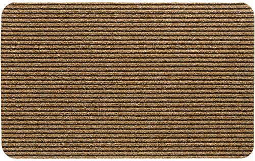 matches21 HOME & HOBBY Nadelfilz Fußmatte als Schmutzfangmatte Beige - Innen Fußabtreter als Sauberlaufmatte 40x60 cm - Rips-Matte als Rutschfester Fussabstreifer für Eingangsbereich, Haustür, Flur von matches21 HOME & HOBBY