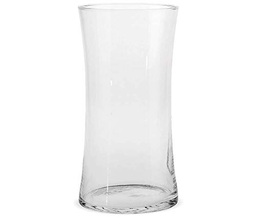 matches21 Glas Vase Glasvase Blumenvase Dekovase Klarglas Dekoglas leicht tailliert 1 STK Ø 15x30 cm von matches21 HOME & HOBBY