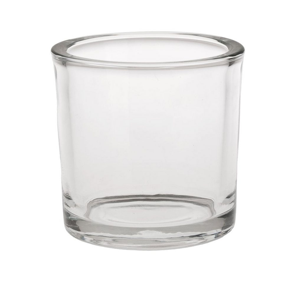 matches21 HOME & HOBBY Dekovase Glastopf Pflanzgefäß Glasvase rund Vase dickes Glas Ø 9x8 cm (1 St) von matches21 HOME & HOBBY