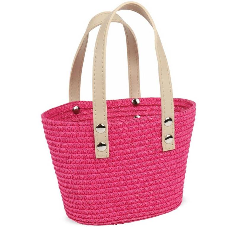 matches21 HOME & HOBBY Blumentopf Henkeltasche Pflanzgefäß Kunststoff pink 15x10x11-20 cm (1 St) von matches21 HOME & HOBBY