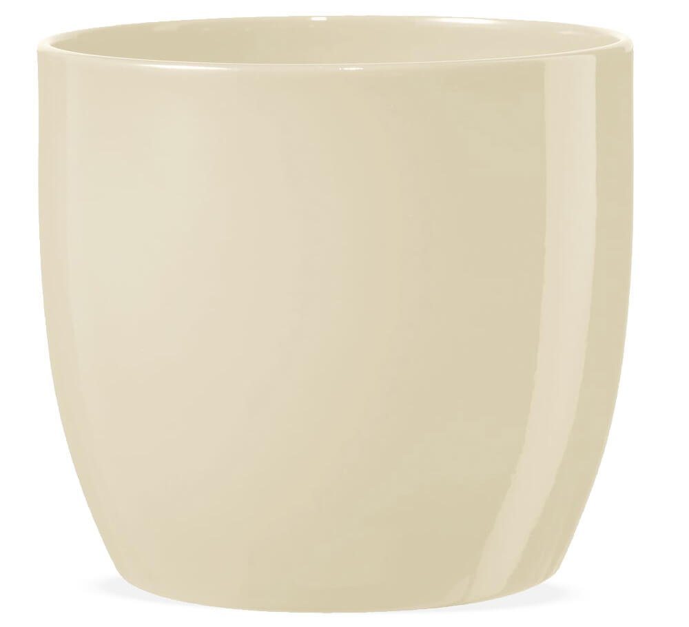 matches21 HOME & HOBBY Blumentopf Pflanztopf Keramik Blumentopf glänzend Ø 14 cm Beige (1 St) von matches21 HOME & HOBBY