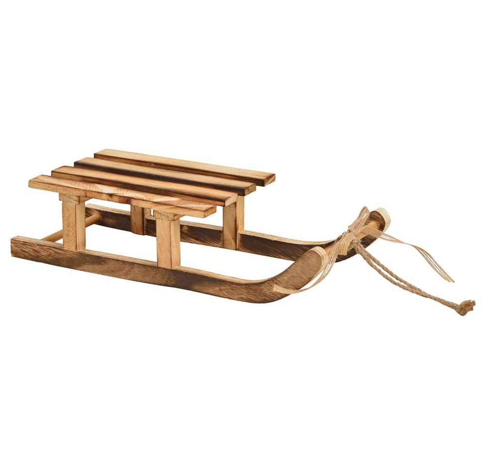 matches21 HOME & HOBBY Dekofigur Deko Schlitten Holz Schlittendeko 3 Gr. (1 St) von matches21 HOME & HOBBY