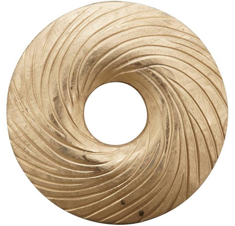 matches21 HOME & HOBBY Dekokranz Tischkranz Holzkranz Holz Dekokranz gold Ø 25x3 cm von matches21 HOME & HOBBY