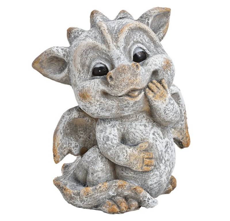 matches21 HOME & HOBBY Gartenfigur Süßer Drache Gartenfigur Gartendeko wetterfest Balkondeko, (1 St) von matches21 HOME & HOBBY