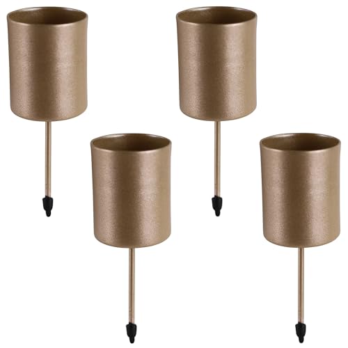matches21 HOME & HOBBY Kerzenhalter 4er Set Metall Gold Ø 3,3 cm mit Stab - Adventskranz Kerzentüllen für Stabkerzen matches21 HOME & HOBBY Kerzenhalter 4er Set Metall Gold Ø 3,3 cm mit Stab - Adventskranz Kerzentüllen für Stabkerzen von matches21 HOME & HOBBY