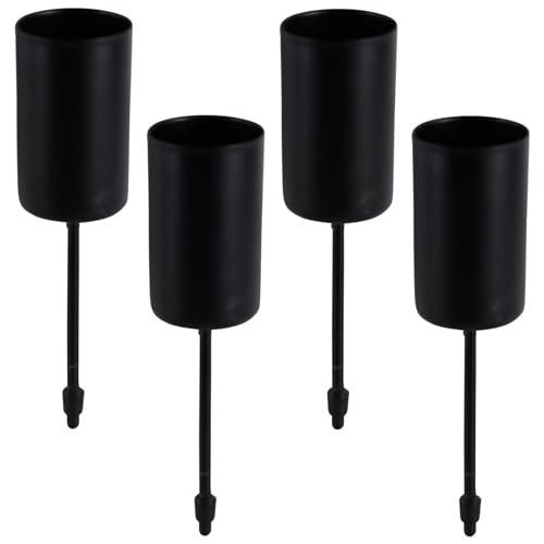 matches21 HOME & HOBBY Kerzenhalter 4er Set Metall Schwarz Ø 2,3 cm mit Stab - Adventskranz Kerzentüllen für Stabkerzen matches21 HOME & HOBBY Kerzenhalter 4er Set Metall Schwarz Ø 2,3 cm mit Stab - Adventskranz Kerzentüllen für Stabkerzen von matches21 HOME & HOBBY