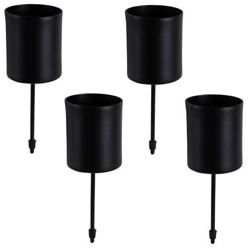 matches21 HOME & HOBBY Kerzenhalter 4er Set Metall Schwarz Ø 3,3 cm mit Stab - Adventskranz Kerzentüllen für Stabkerzen matches21 HOME & HOBBY Kerzenhalter 4er Set Metall Schwarz Ø 3,3 cm mit Stab - Adventskranz Kerzentüllen für Stabkerzen von matches21 HOME & HOBBY