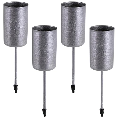 matches21 HOME & HOBBY Kerzenhalter 4er Set Metall Silber Ø 2,3 cm mit Stab - Adventskranz Kerzentüllen für Stabkerzen matches21 HOME & HOBBY Kerzenhalter 4er Set Metall Silber Ø 2,3 cm mit Stab - Adventskranz Kerzentüllen für Stabkerzen von matches21 HOME & HOBBY