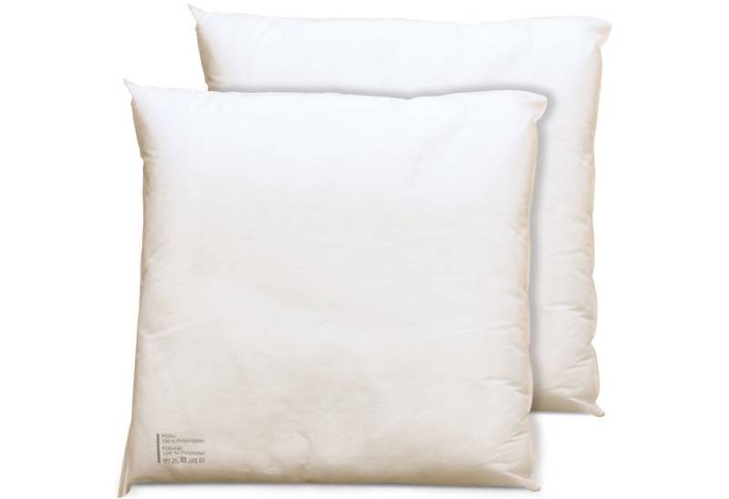 matches21 HOME & HOBBY Kissenbezüge 2er Set Kissenfüllungen 40x40 cm weiche Innenkissen für Dekokissen, (2 Stück), Kisseninlett mit Füllwatte für Zierkissenbezüge von matches21 HOME & HOBBY