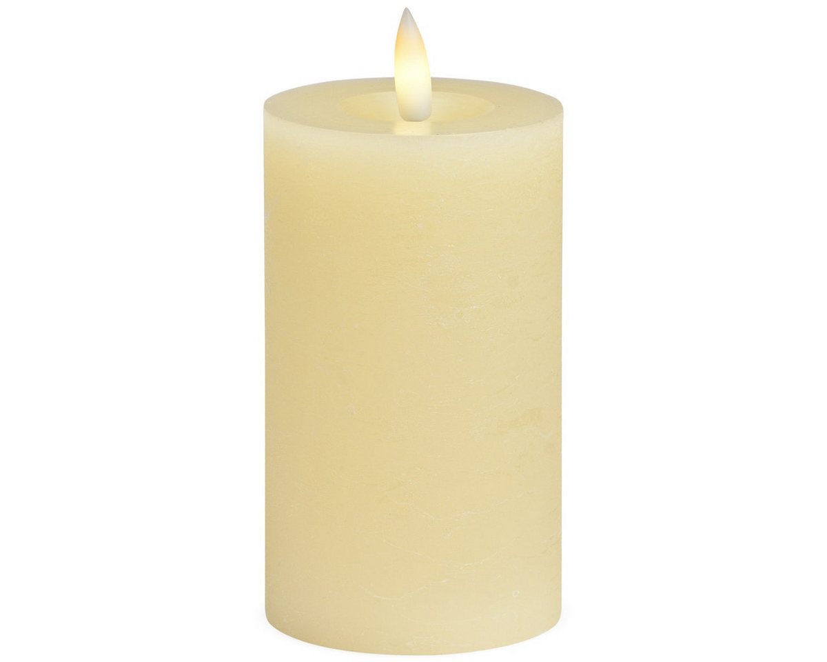 matches21 HOME & HOBBY LED-Kerze LED Stumpen-Kerzen 2er Set Echtwachs-Kerzen flackernd 7x12 cm Creme, Mit beweglicher Flamme, Fernbedienung & Timer für Adventskranz matches21 HOME & HOBBY LED-Kerze LED Stumpen-Kerzen 2er Set Echtwachs-Kerzen flackernd 7x12 cm Creme, Mit beweglicher Flamme, Fernbedienung & Timer für Adventskranz von matches21 HOME & HOBBY
