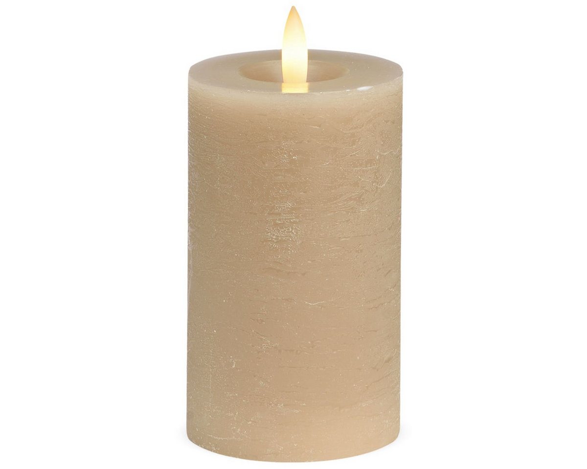 matches21 HOME & HOBBY LED-Kerze LED Stumpen-Kerzen 2er Set Echtwachs-Kerzen flackernd 7x12 cm beige, Mit beweglicher Flamme, Fernbedienung & Timer für Adventskranz matches21 HOME & HOBBY LED-Kerze LED Stumpen-Kerzen 2er Set Echtwachs-Kerzen flackernd 7x12 cm beige, Mit beweglicher Flamme, Fernbedienung & Timer für Adventskranz von matches21 HOME & HOBBY