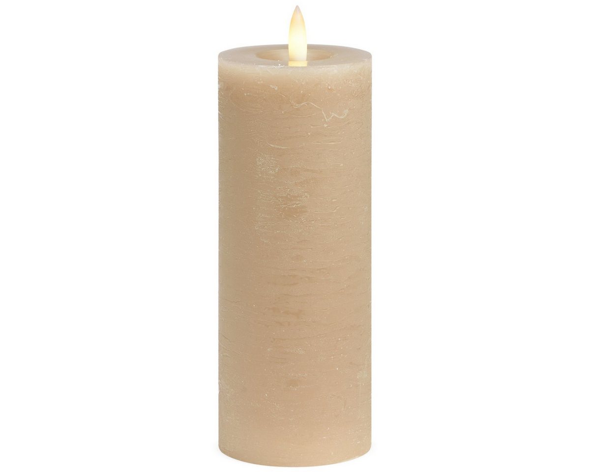 matches21 HOME & HOBBY LED-Kerze LED Stumpen-Kerzen 2er Set Echtwachs-Kerzen flackernd 7x18 cm beige, Mit beweglicher Flamme, Fernbedienung & Timer für Adventskranz matches21 HOME & HOBBY LED-Kerze LED Stumpen-Kerzen 2er Set Echtwachs-Kerzen flackernd 7x18 cm beige, Mit beweglicher Flamme, Fernbedienung & Timer für Adventskranz von matches21 HOME & HOBBY