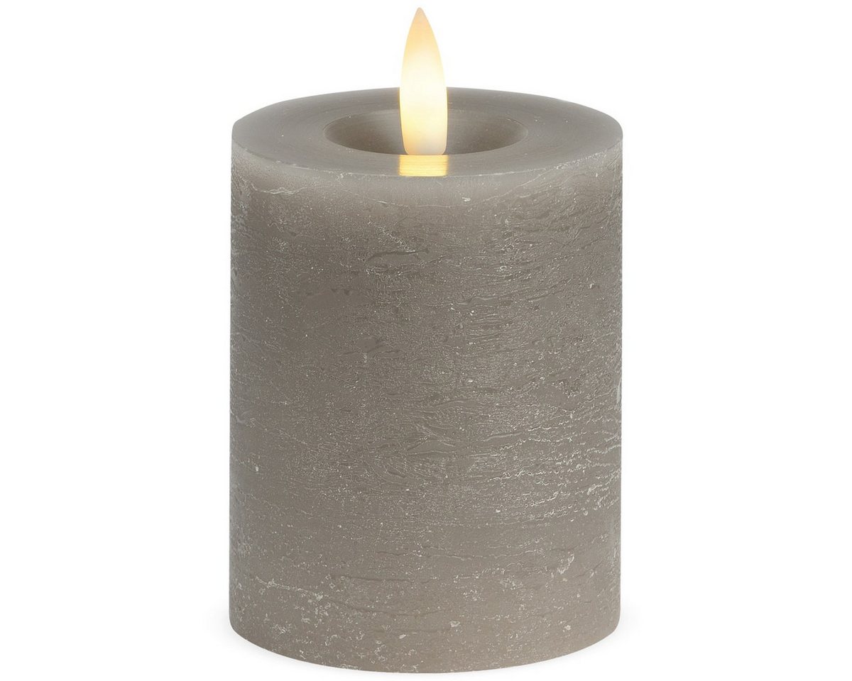 matches21 HOME & HOBBY LED-Kerze LED Stumpen-Kerzen 2er Set Echtwachs-Kerzen flackernd 7x9 cm taupe, Mit beweglicher Flamme, Fernbedienung & Timer für Adventskranz matches21 HOME & HOBBY LED-Kerze LED Stumpen-Kerzen 2er Set Echtwachs-Kerzen flackernd 7x9 cm taupe, Mit beweglicher Flamme, Fernbedienung & Timer für Adventskranz von matches21 HOME & HOBBY