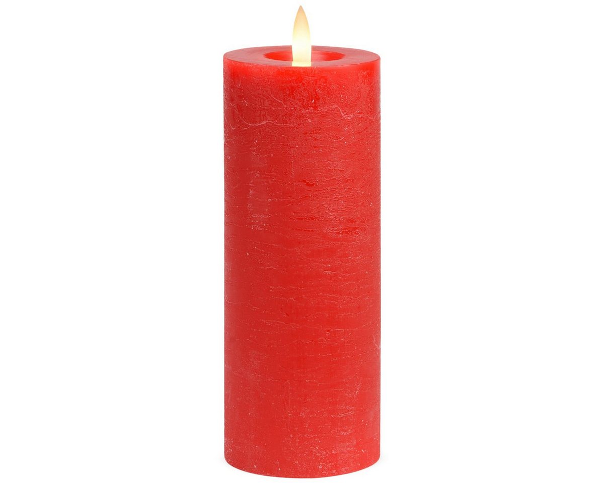matches21 HOME & HOBBY LED-Kerze LED Stumpen-Kerzen 4er Set Echtwachs-Kerzen flackernd 7x18 cm rot, Mit beweglicher Flamme, Fernbedienung & Timer für Adventskranz matches21 HOME & HOBBY LED-Kerze LED Stumpen-Kerzen 4er Set Echtwachs-Kerzen flackernd 7x18 cm rot, Mit beweglicher Flamme, Fernbedienung & Timer für Adventskranz von matches21 HOME & HOBBY