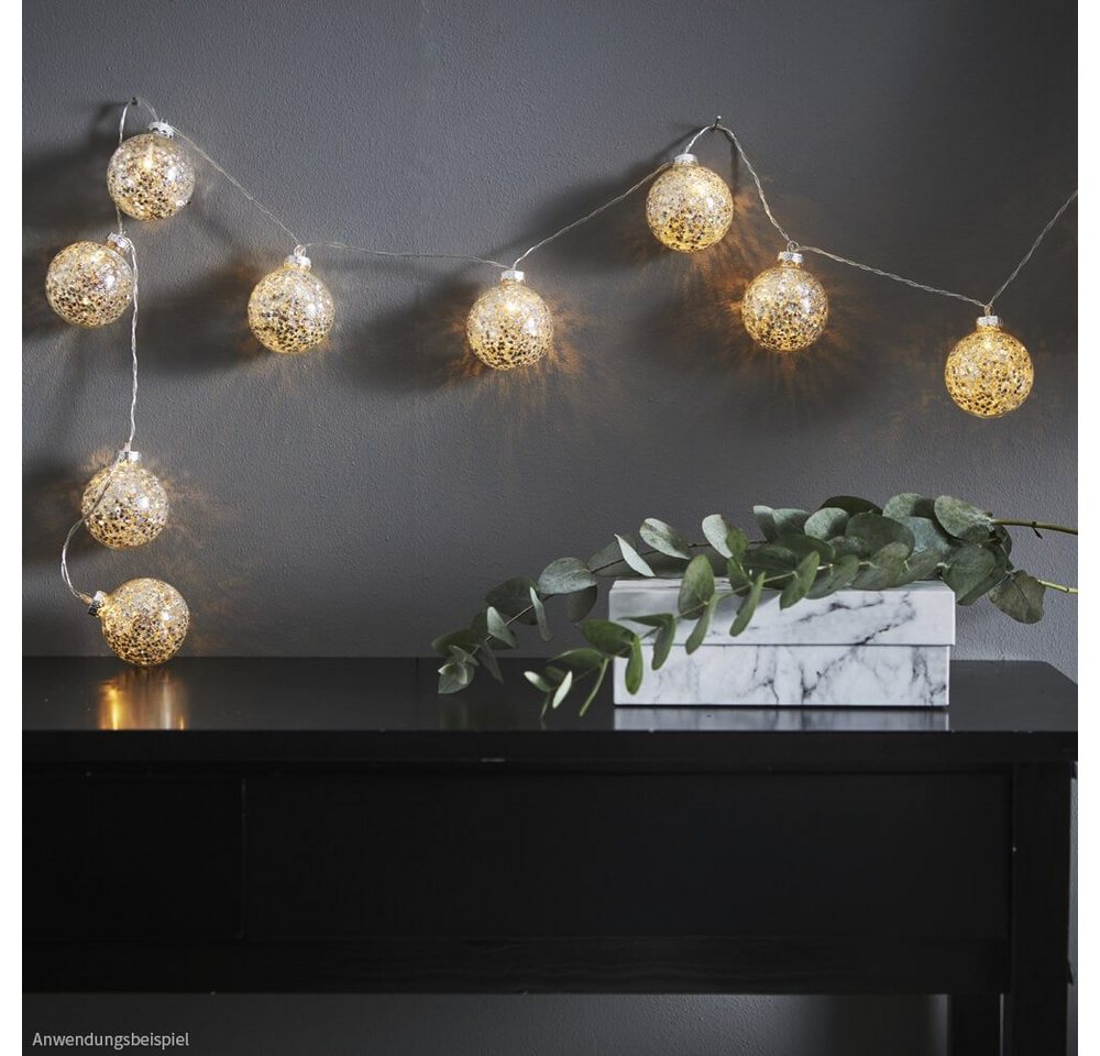 matches21 HOME & HOBBY LED-Lichterkette LED Mini Lichterketten Kugeln Sterne 2 Farben, 10-flammig matches21 HOME & HOBBY LED-Lichterkette LED Mini Lichterketten Kugeln Sterne 2 Farben, 10-flammig von matches21 HOME & HOBBY