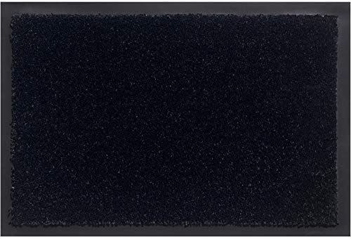 matches21 HOME & HOBBY Schmutzfangmatte als saugstarke Innen Fußmatte schwarz - Waschbarer Fußabtreter als robuste Sauberlaufmatte 60x80 cm - Antirutsch Türmatte für Eingangsbereich, Haustür, Flur von matches21 HOME & HOBBY