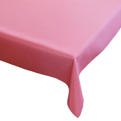 matches21 HOME & HOBBY Tischdecke 130 x 225 cm für Küche & Esstisch in Altrosa - Waschbares Tischtuch mit Lotuseffekt von matches21 HOME & HOBBY