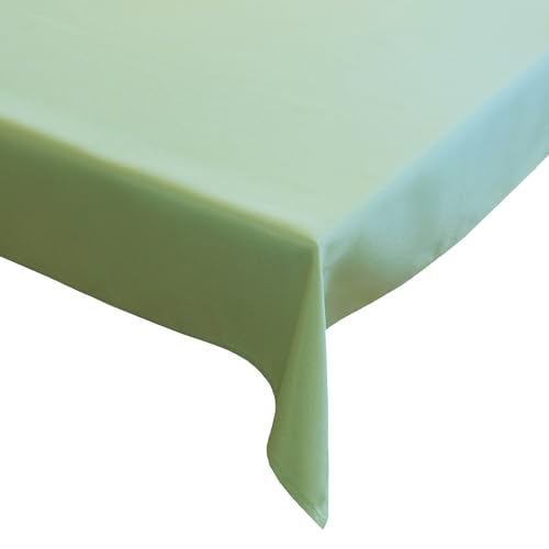 matches21 HOME & HOBBY Tischdecke 150 x 300 cm für Küche & Esstisch in Hellgrün - Waschbares Tischtuch mit Lotuseffekt von matches21 HOME & HOBBY
