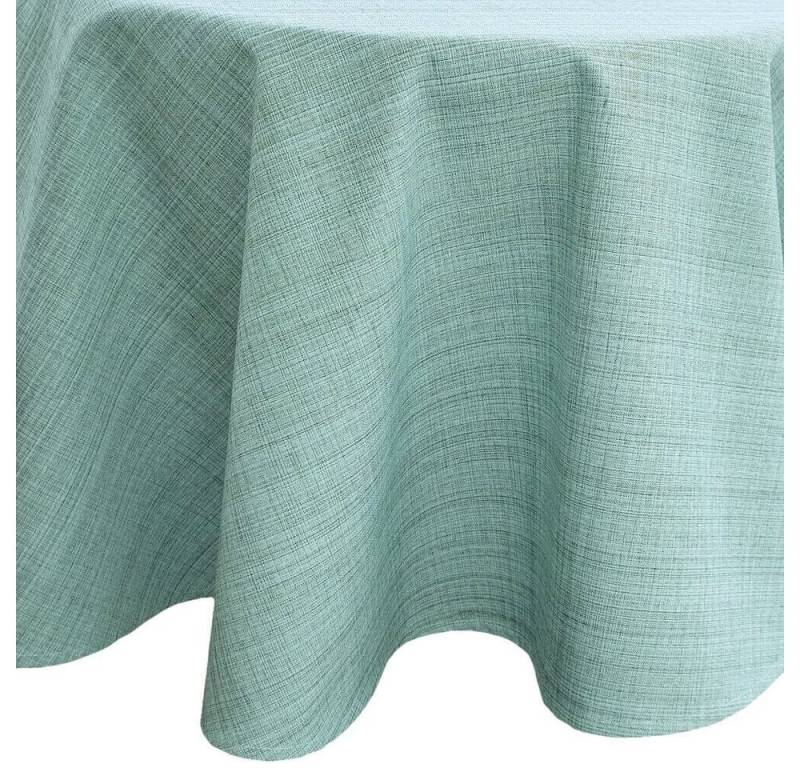 matches21 HOME & HOBBY Tischdecke Outdoor Garten-Tischdecke mint-grün rund 145 cm abwaschbar (1-tlg), Modernes wetterfestes Tischtuch für Außenbereich Garten-Tisch von matches21 HOME & HOBBY