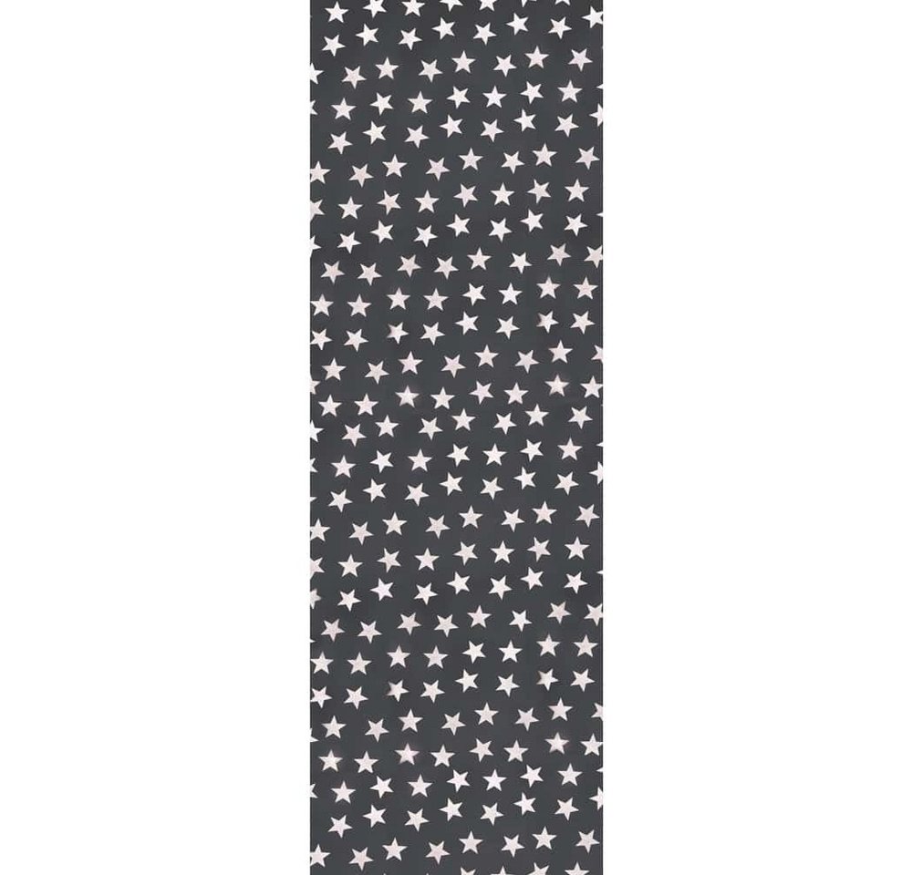 matches21 HOME & HOBBY Tischdecke Wetterfester Garten Tischläufer rutschfest Sterne grau 40 x 150 cm (1-tlg), Weichschaum Läufer als Tischdecke Mitteldecke für Garten-Tisch von matches21 HOME & HOBBY