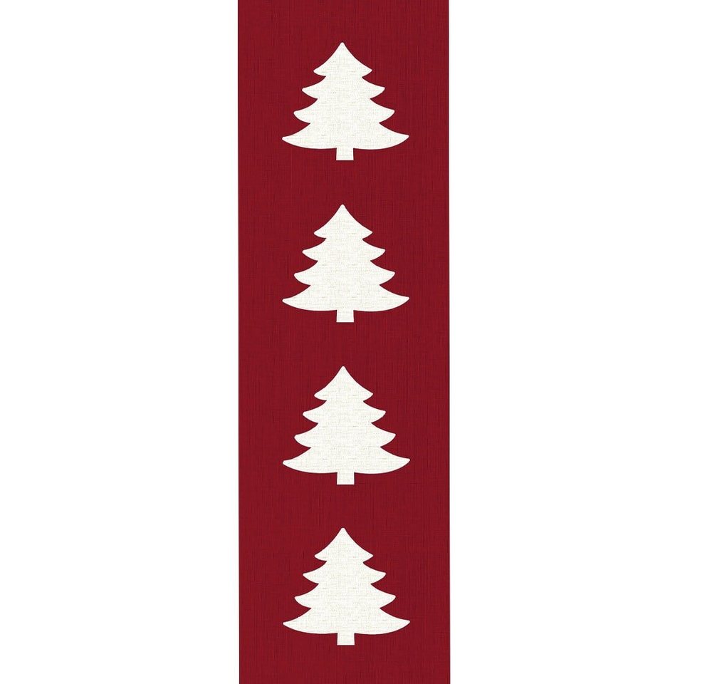 matches21 HOME & HOBBY Tischdecke Wetterfester Garten Tischläufer rutschfest Weihnachten rot 160 cm (1-tlg), Weichschaum Läufer als Tischdecke Mitteldecke für Garten-Tisch von matches21 HOME & HOBBY