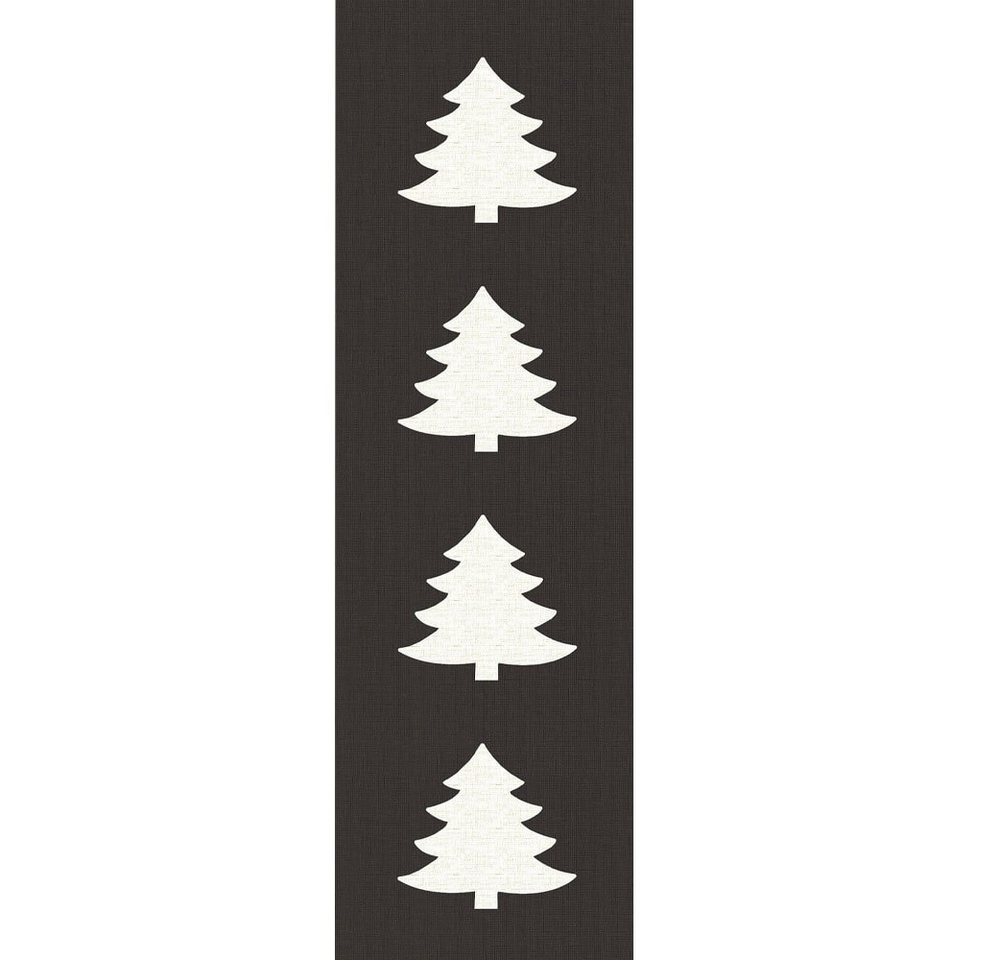 matches21 HOME & HOBBY Tischdecke Wetterfester Garten Tischläufer rutschfest Weihnachten grau 160 cm (1-tlg), Weichschaum Läufer als Tischdecke Mitteldecke für Garten-Tisch von matches21 HOME & HOBBY