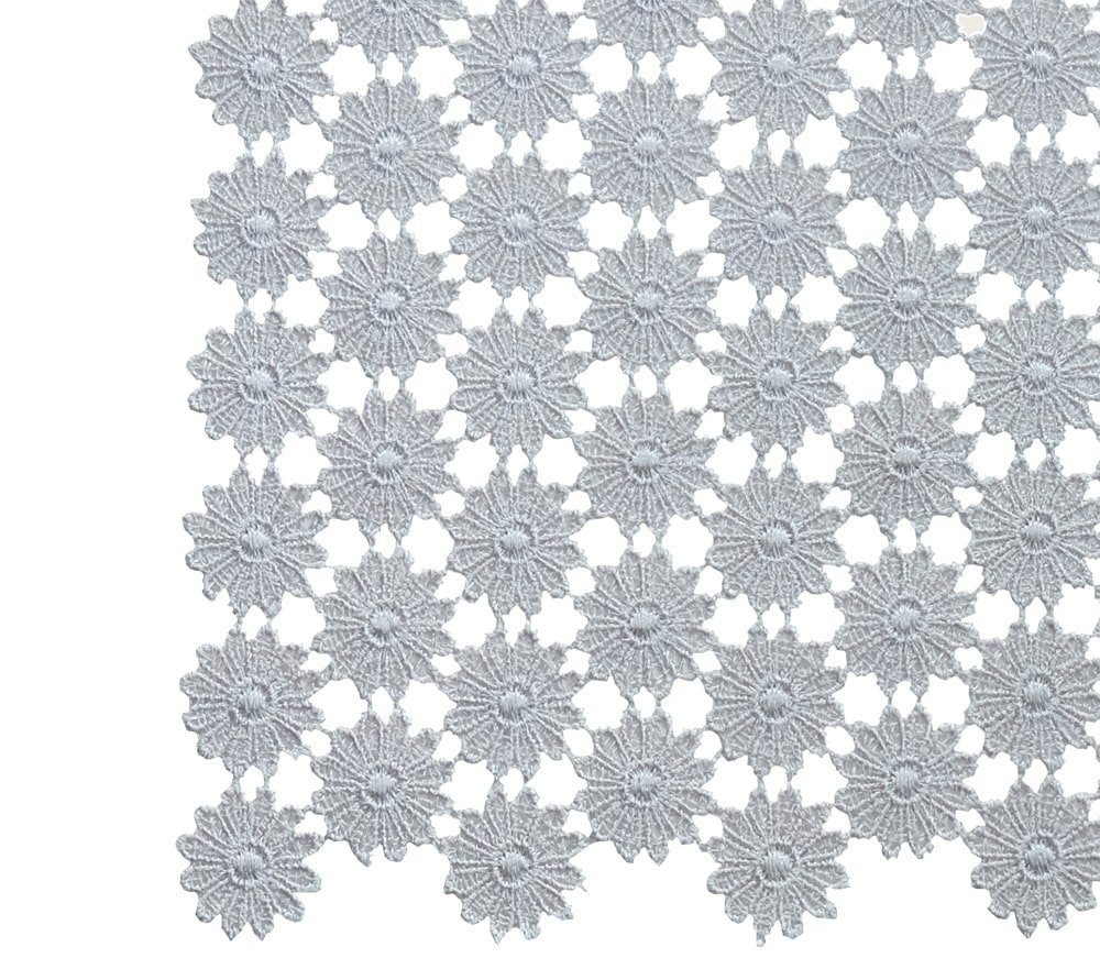 matches21 HOME & HOBBY Tischdecke Tischläufer Vollspitze nostalgische Blumen grau 40x90 cm (1-tlg) von matches21 HOME & HOBBY
