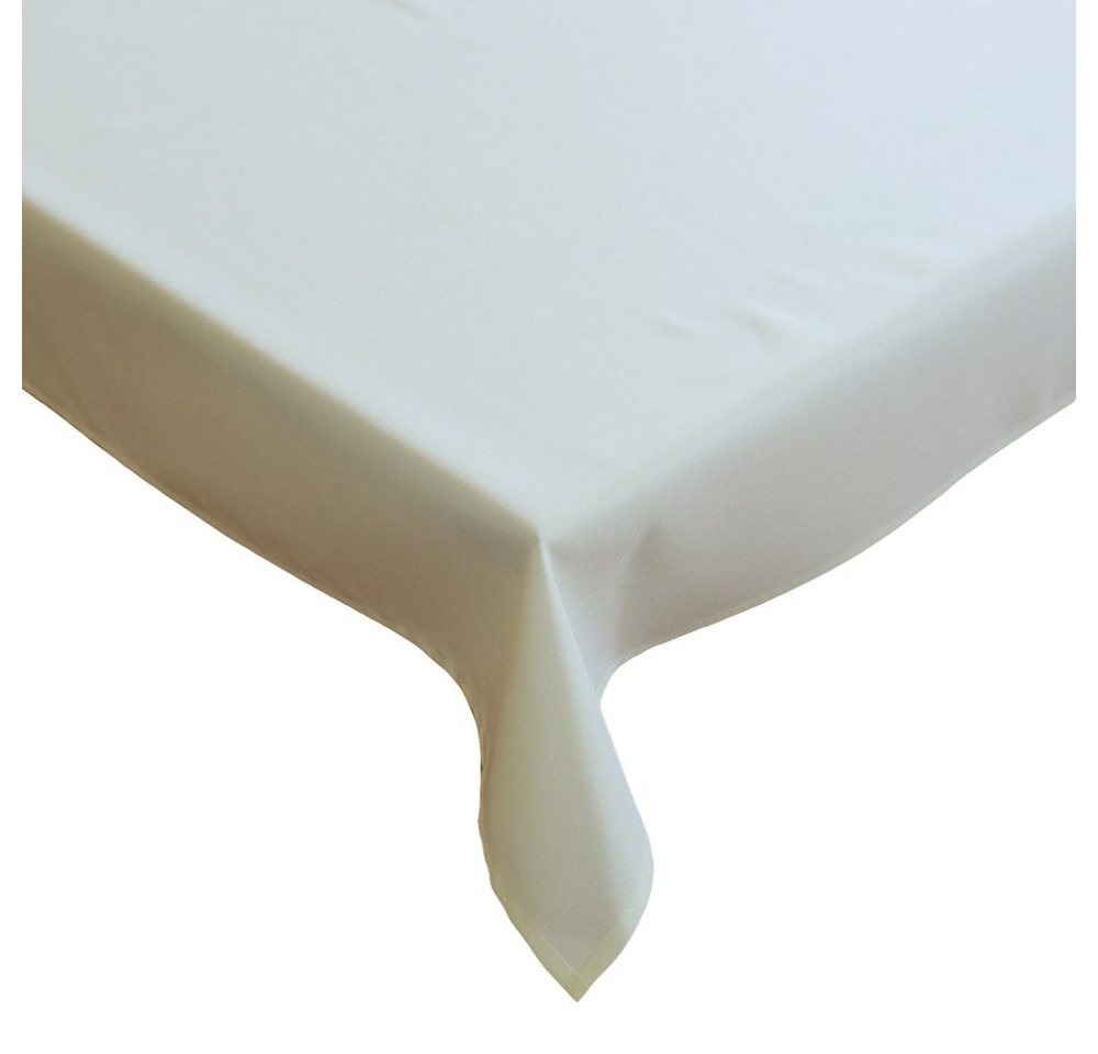 matches21 HOME & HOBBY Tischdecke Tischdecke VIKI einfarbig Polyester unifarben beige 110 x 160 cm (1-tlg), Pflegeleicht & waschbar bei 40 °C von matches21 HOME & HOBBY