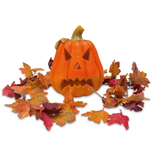 matches21 HOME & HOBBY XXL Halloween-Kürbis Set mit Herbstgirlande - 30 cm Windlicht als Herbstdeko mit LED-Teelicht matches21 HOME & HOBBY XXL Halloween-Kürbis Set mit Herbstgirlande - 30 cm Windlicht als Herbstdeko mit LED-Teelicht von matches21 HOME & HOBBY