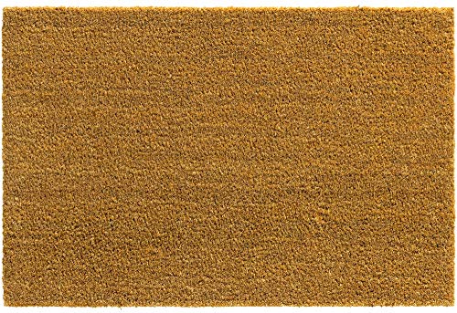 matches21 HOME & HOBBY Kokosmatte als innen und aussen-Bereich Fußmatte in 40x60 cm - Kokosfaser Türmatte Natur als Sauberlaufmatte - Outdoor Fußabstreifer für Haustür, Flur, Garten von matches21 HOME & HOBBY