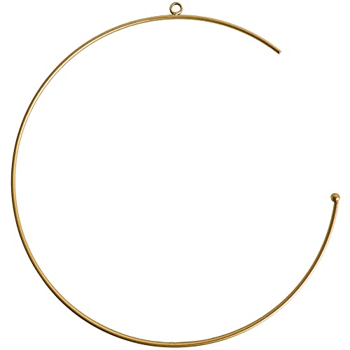 matches21 Metall Ring Drahtring selbst gestalten Fensterdekoration DIY Dekoring Ringform offen 1 STK Gold Ø 50 cm von matches21 HOME & HOBBY